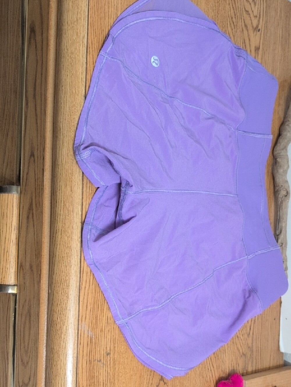 lululemon athletica Sz 4 Speed Up Mid-Rise Lined Short 4" Purple Jubilee - Picture 3 of 4